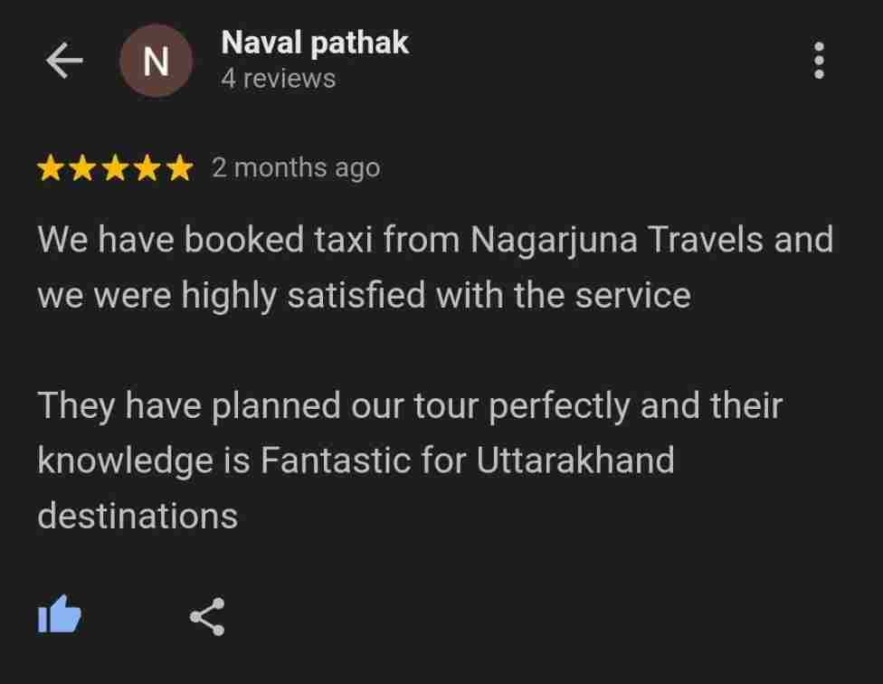 Nagarjuna Travels Customer Testimonial 45